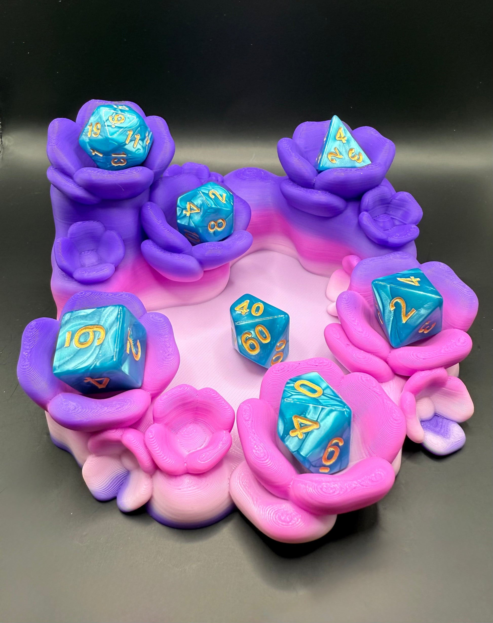 Galaxy Cherry Blossom Dice Bowl
